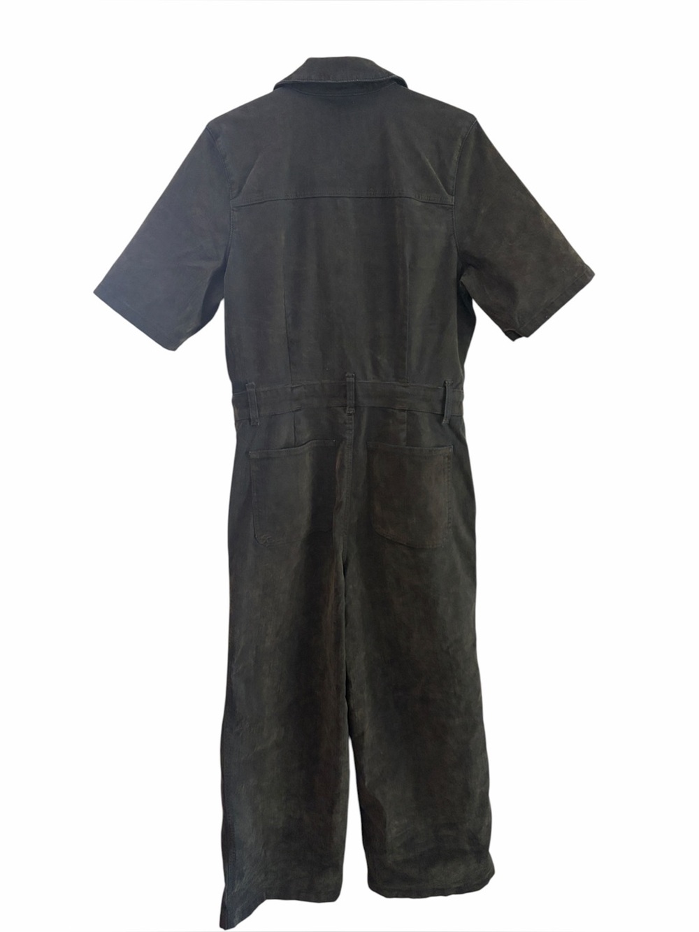 NWT Universal Thread Olive Green Mineral Wash Utility Mechanic Coveralls Size 10 - Picture 3 of 11